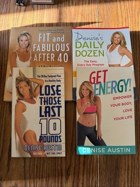 Denise Austin Fitness Book Bundle, set of 4
